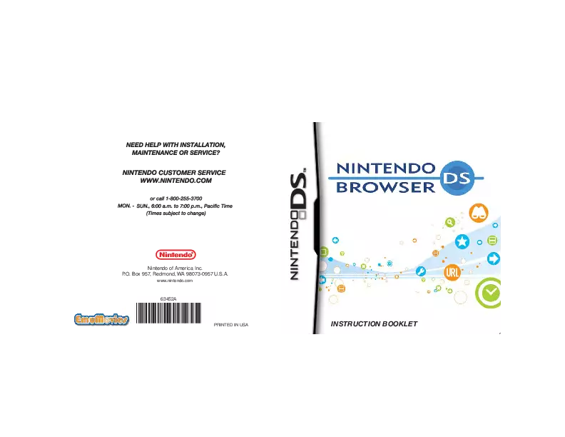 manual for Nintendo DS Browser
